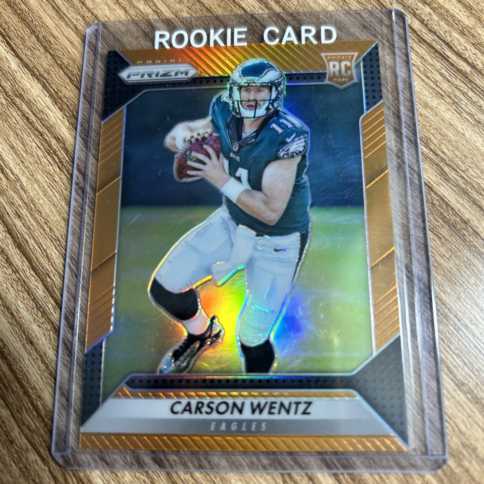 Carson Wentz 2016 Panini Prizm #218 Orange Refractor /299 Rookie RC QTY