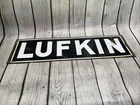 Vintage Porcelain Oil Industry Sign - LUFKIN pump sign