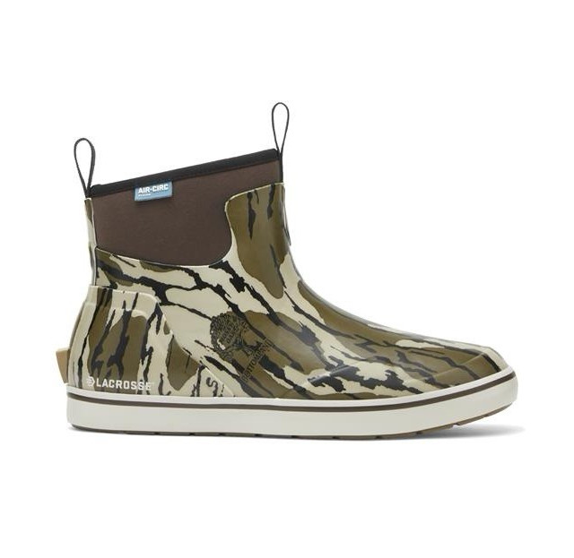 LaCrosse Alpha Deck 6" Boot Men's 11M Rubber Upper Air-Circ Mossy Oak Camo