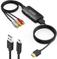 ABLEWE RCA to HDMI Converter, AV Adapter, Composite Black