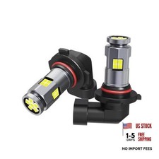 9006 HB4 LED Fog Light Bulbs Pack of 2  Super Bright LED Bulb 6000K White