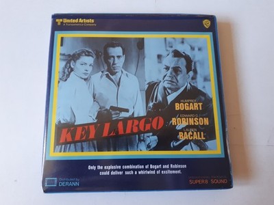 key largo 1948 humphrey bogart lauren bacall b&w sound super8 8mm 100m