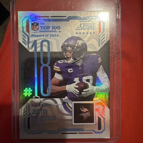 Justin Jefferson #18 2025 Panini Score Top 100 card