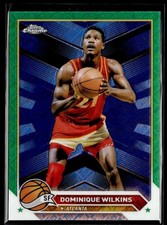 2024 Topps Chrome Basketball Green Logo Refractor #166 Dominique Wilkins