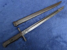 ORIGINAL WW2 JAPANESE TYPE 30 ARISAKA BAYONET AND SCABBARD MAKER HIKARI ARSENAL