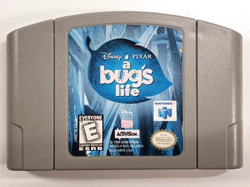 A Bug's Bugs Life (Nintendo 64, 1999) Disney Pixar N64 Authentic Cartridge Only