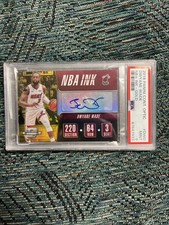 2018 Panini Contenders Dwyane Wade NBA Ink Gold Psa 9