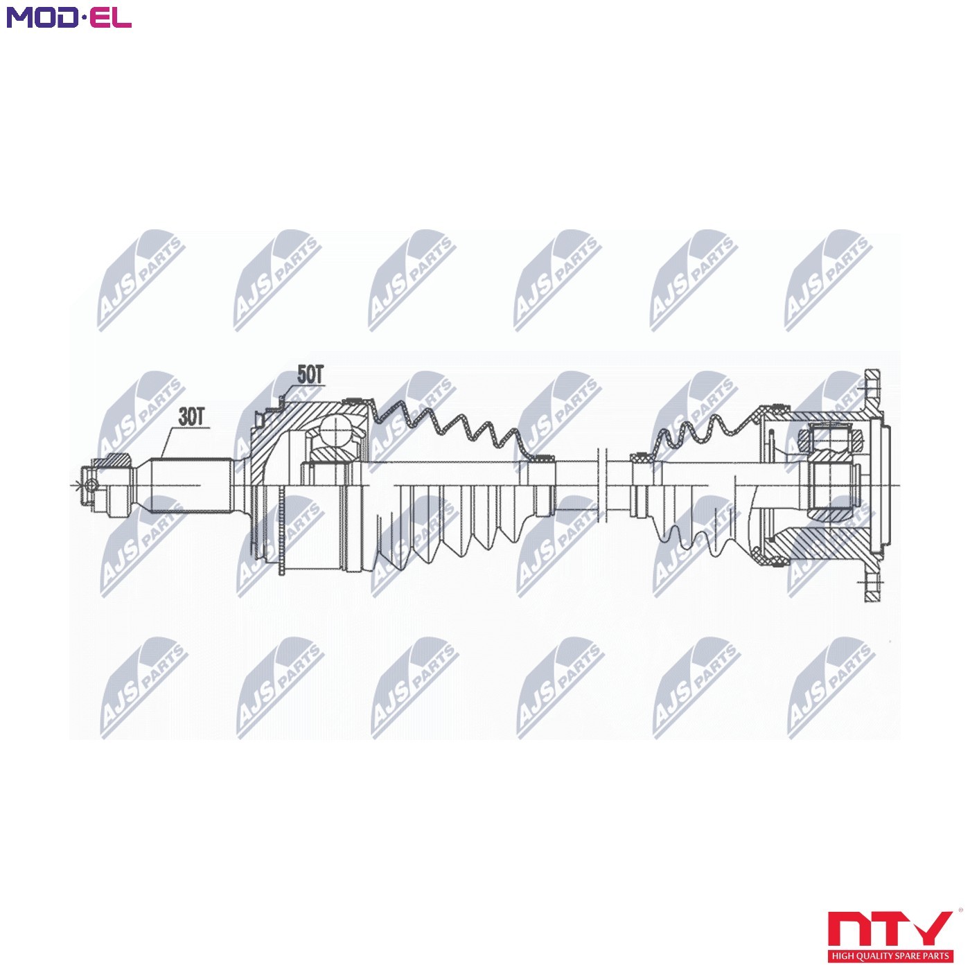 N.T.Y. NPW-MS-081.NTY Drive Shaft for MITSUBISHI - Image 7