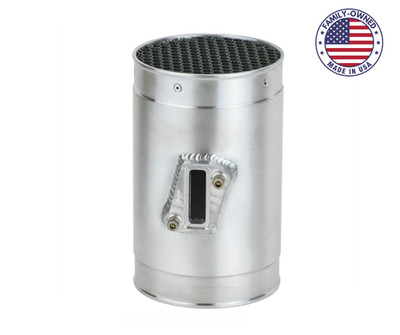 3.5 OD Slot Style MAF Mass Air Flow Housing w Air Straightener for Honda Nissan