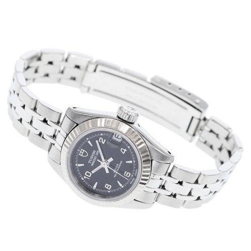 TUDOR PRINCE DATE 92514 22mm SS Black #C9331
