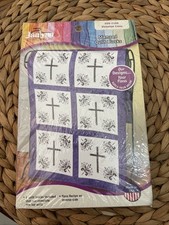 Janlynn Victorian Cross Needlecraft 6 Stamped Quilt Blocks 999-7196 NOS Sealed