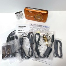 OLYMPUS VH-210 Orange Retro Digital Camera Compact Design Tested