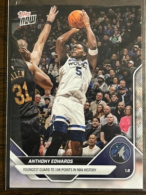 2025-26 Topps Now NBA #121 Anthony Edwards Minnesota Timberwolves