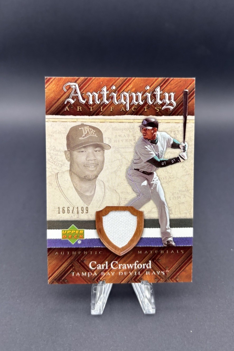 2007 Upper Deck Artifacts Antiquity Carl Crawford Jersey Card /199 #AA-CC