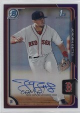 2015 Bowman Chrome Prospects Purple Refractor 140/250 Jordan Betts Auto 1b0j