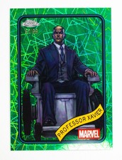 2025 Topps Chrome Marvel #27 Professor Xavier HULK GREEN LAZER REFRACTOR /99