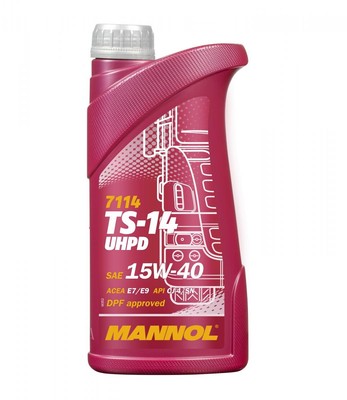 Mannol 7114 TS-14 UHPD 15W-40 Motoröl 1L CUMMINS CES 20076 20077 20081