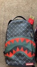 Sprayground Shark Mouth Backpack Black Green ...