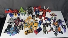 Lot Of 25 Transformers Action Figures Vintage & Modern Mixed Parts/Incomplete