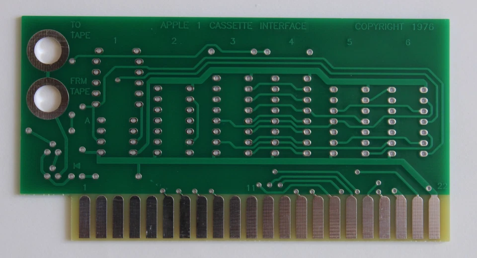 Apple 1 Cassette Interface PCB board DE