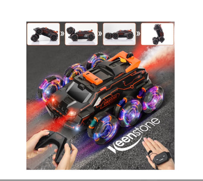 Remote Control Car, Six-Wheel Drive RC Stunt Car with Gesture Control, aged 8+