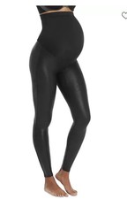 Spanx Mama Very Faux Leather Leggings 20201R Very Black XL New With Tags