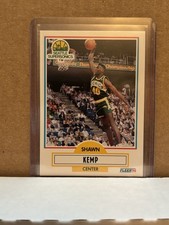 1990-91 Fleer Shawn Kemp #178 Seattle SuperSonics Rookie Basketball Card