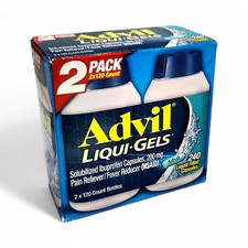 Advil Liqui-Gels Pain Reliever  Fever Reducer Ibuprofen 200mg Capules 240 Count