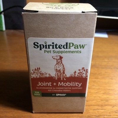 Spirited Paw Joint + Mobility For Dogs Chewable Tablets Pet Supplements