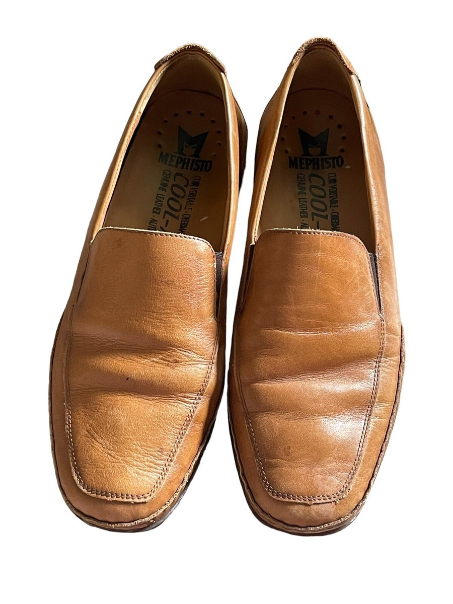 Mephisto Cool-Air Leather Loafers Men\'s Size US 9 Leather Brown Slip On Shoes Mephisto Cool-Air Loafers Brown Leather Men main image 3