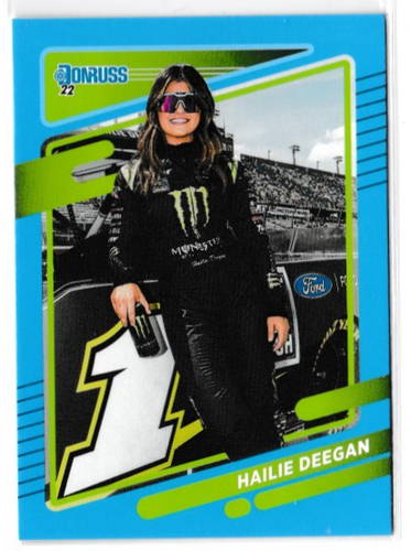 2022 Donruss Nascar HAILIE DEEGAN Carolina Blue Parallel #85 - Bild 1 von 2