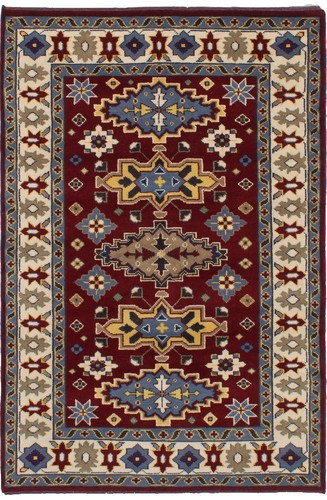 5.4 x 6.4 Kazak Rug Hand-Knotted Afghanistan #PIX-19325 | eBay