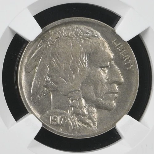 1917-D BUFFALO NICKEL ~ NGC AU58 ~ AU/BU ABOUT UNCIRCULATED SLIDER! - Image 2 of 4