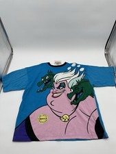 Vintage 90s The Little Mermaid URSULA Disney Store Villains Shirt Size S/M NWT
