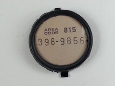 Antique Center Telephone Dial Rotary Number Cover 815-398-9856 Rockford Illinois