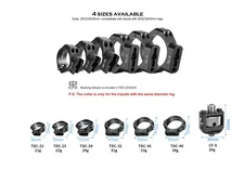 Leofoto TDC-28 + CF-9 28mm Clasp/Collar + 3/8" Screw Stud