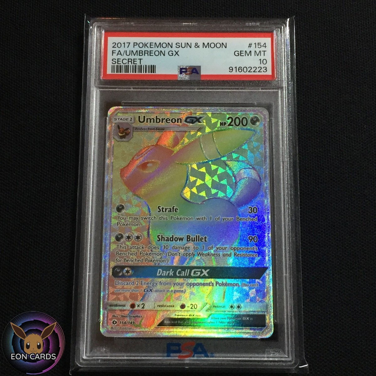 Umbreon GX 2017 PSA 10 プロモーションカード