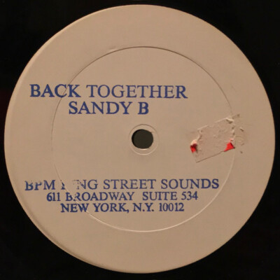 Sandy B - Back Together (12'', W/Lbl) (Very Good Plus (VG+)) - 855672105