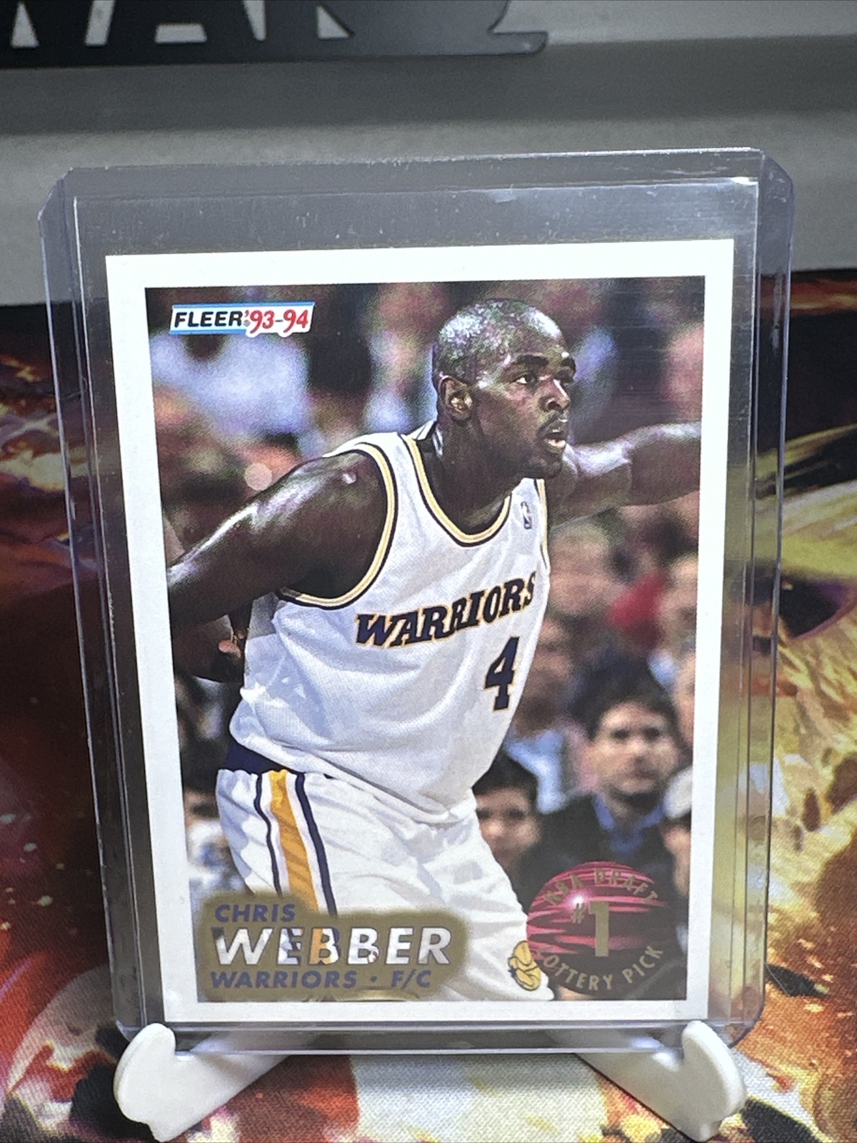 💥 1993-94 Fleer #1 Chris Webber 1993 NBA Draft Lottery Pick Exchange; Warriors 