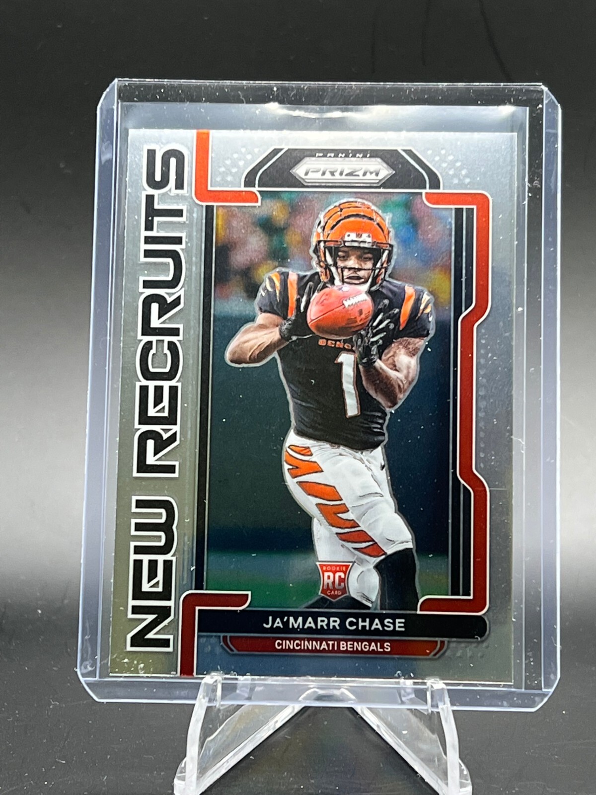 2021 Prizm Ja'Marr Chase New Recruits Rookie RC #NR-7 Bengals