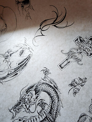 1989 VINTAGE Jack Rudy Traditional Tattoo Flash Sheet Tattooland