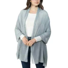 Jenni on Repeat Jersey Wrap Scarf, Heather Grey