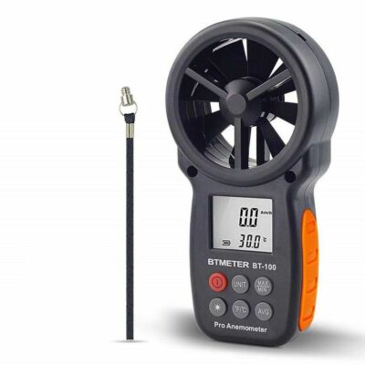 BTMETER Handheld Digital Anemometer Wind Speed CFM Meter Current Test Wind Chill