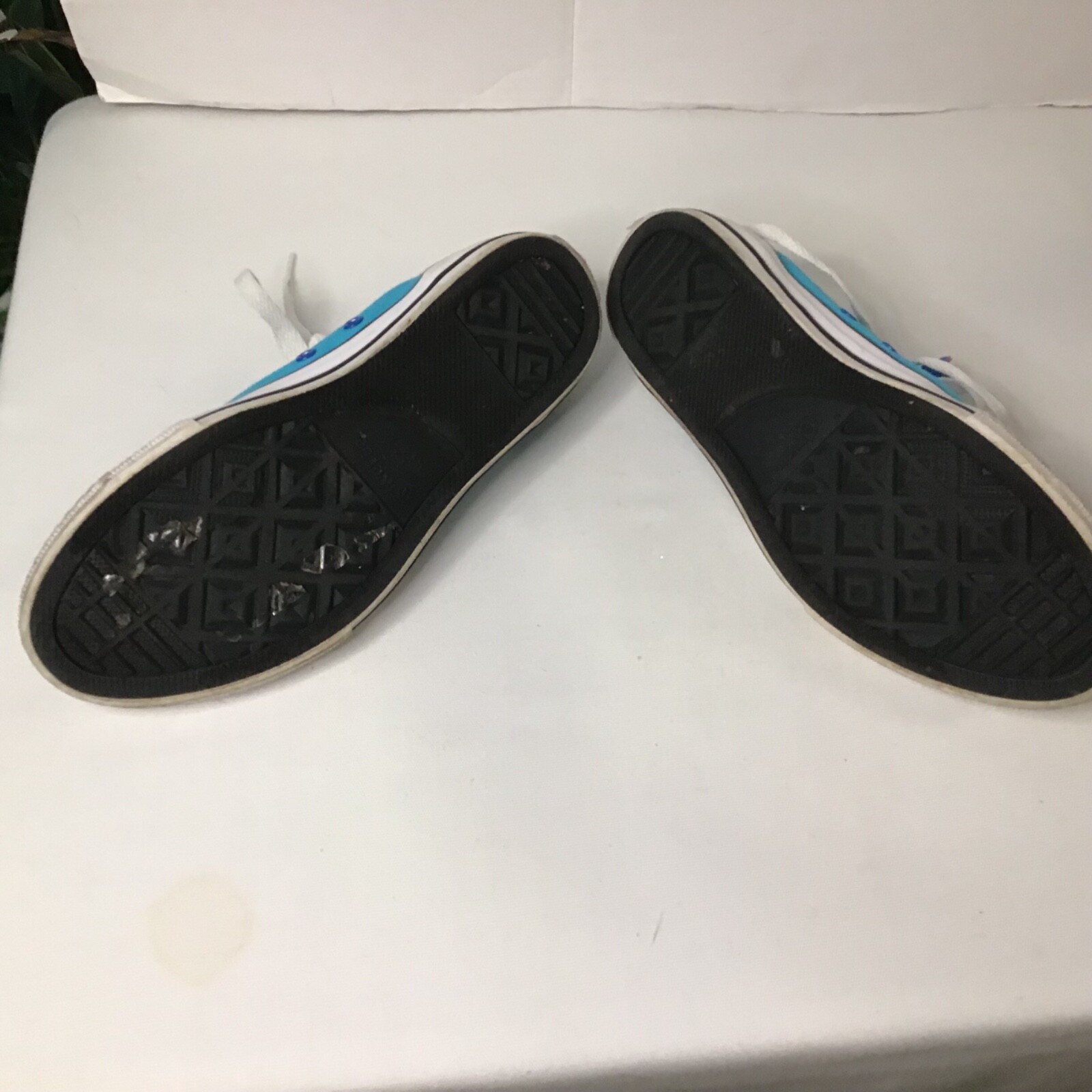 Converse All Star Low Top Sneakers Turquoise Lace Up Shoes Size 5 women Preowned thumbnail 2