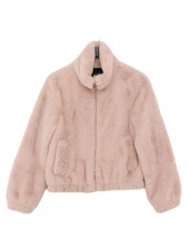 Pull&bear Women's Coat S Pink 100% Polyester Overcoat