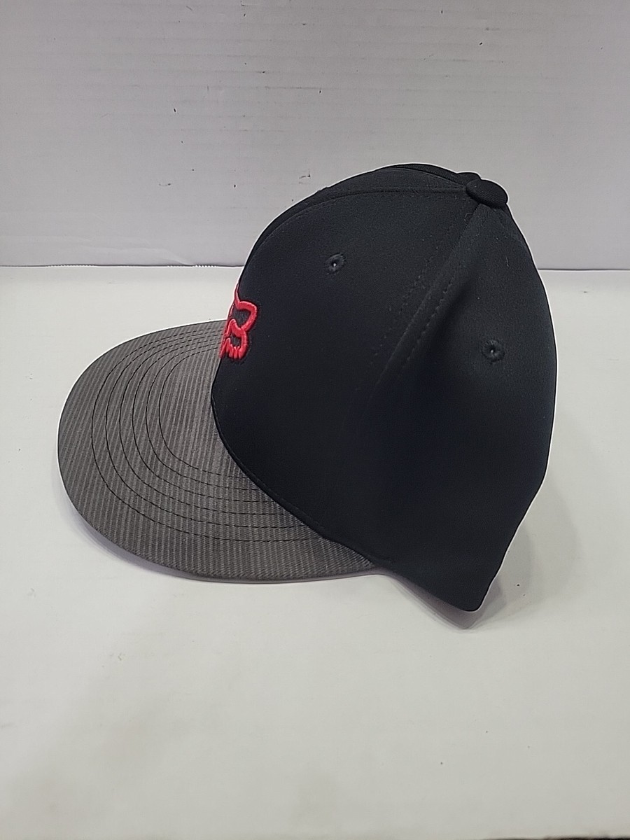 Fox Racing Snap Back Sport Moisture Fabric Black Red Gray | eBay