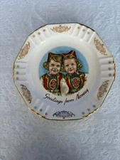 Figgjo Flint Norway Plate, Vintage Girls In Hardanger Bunads 8”
