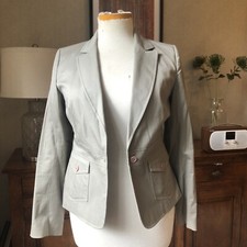 Reiss Cotton Jacket 12 In Green Grey It’s More A Size 10 Than 12