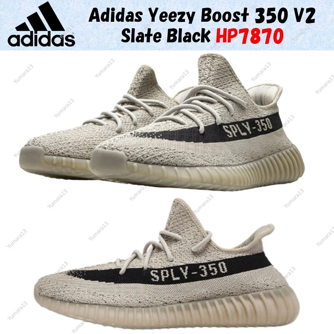 Adidas Yeezy Boost 350 V2 Slate Black Oreo Sand HP7870 Men's Adidas Yeezy Boost 350 V2 Slate Black Oreo Sand HP7870 Men's