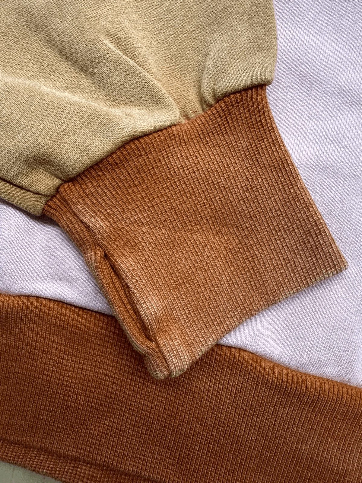 OFF WHITE Felpa con cappuccio Offline By Aerie Medium M rosa marrone avorio zip 1 4